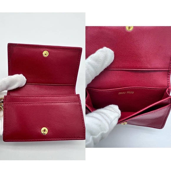 ❌SOLD❌Authentic Miu Miu lambskin card holder / key cles - Picture 4 of 9
